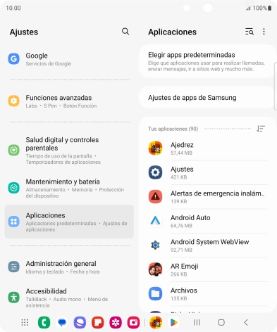 Pulsa la app deseada. Pulsa la app deseada.
