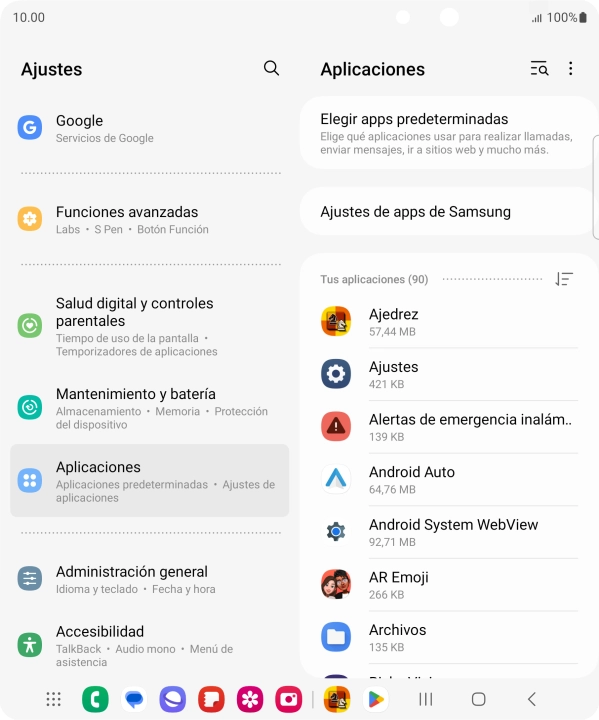 Pulsa la app deseada. Pulsa la app deseada.