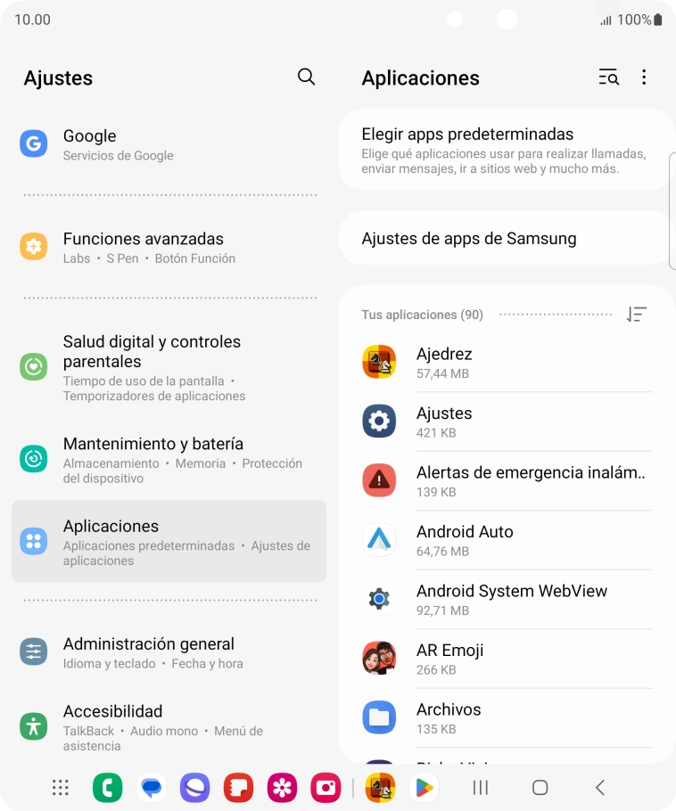 Pulsa la app deseada. Pulsa la app deseada.