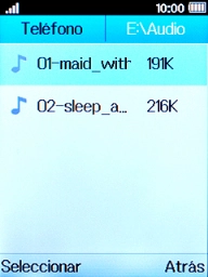 Selecciona el timbre de llamada deseado. Selecciona el timbre de llamada deseado.