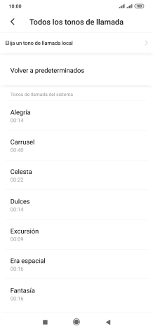 Pulsa Elija un tono de llamada local. Pulsa Elija un tono de llamada local.