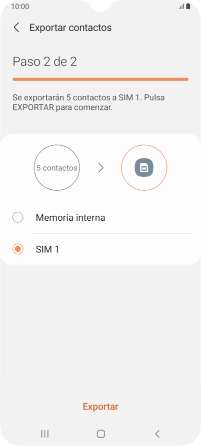 Pulsa Exportar. Pulsa Exportar.