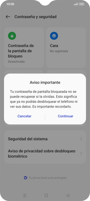 Pulsa Continuar. Pulsa Continuar.
