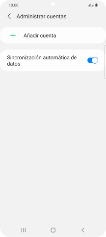 Pulsa Añadir cuenta. Pulsa Añadir cuenta.