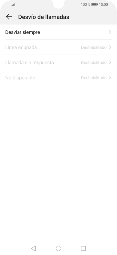 Pulsa el tipo de desvío deseado. Pulsa el tipo de desvío deseado.