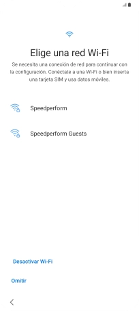 Pulsa la red deseada. Pulsa la red deseada.