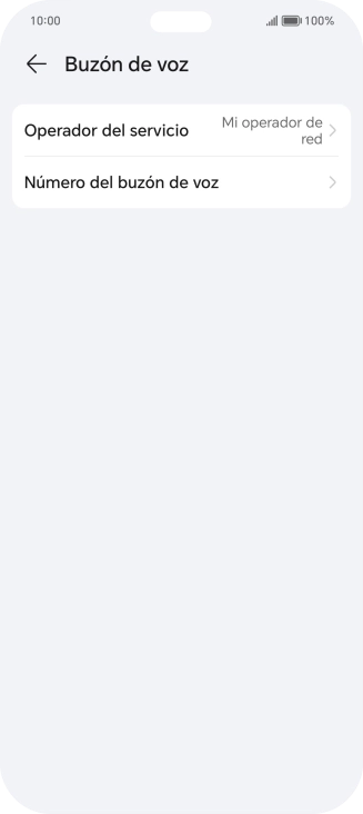 Pulsa Número del buzón de voz. Pulsa Número del buzón de voz.
