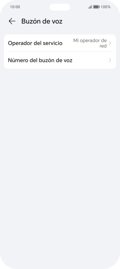 Pulsa Número del buzón de voz. Pulsa Número del buzón de voz.