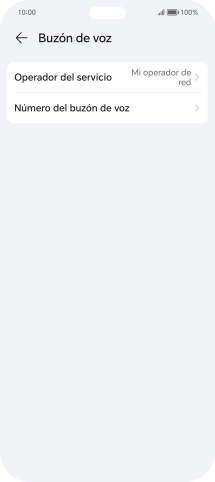 Pulsa Número del buzón de voz. Pulsa Número del buzón de voz.