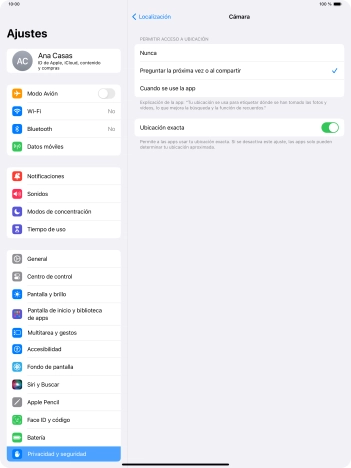 Pulsa el ajuste deseado para activar o desactivar la función. Pulsa el ajuste deseado para activar o desactivar la función.