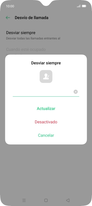 Pulsa Desactivado. Pulsa Desactivado.