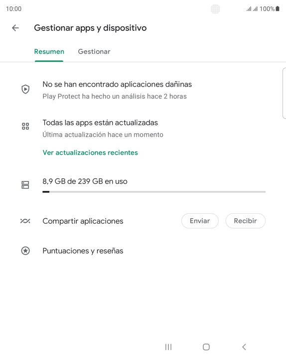 Pulsa Gestionar. Pulsa Gestionar.
