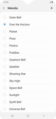 Pulsa el icono de añadir timbre de llamada. Pulsa el icono de añadir timbre de llamada.