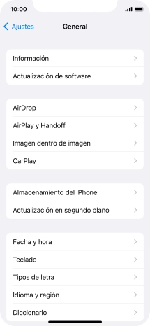 Pulsa Actualización en segundo plano. Pulsa Actualización en segundo plano.