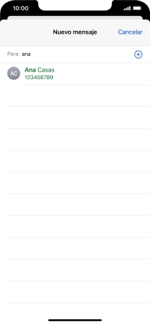 Pulsa el contacto deseado. Pulsa el contacto deseado.