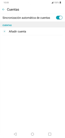 Pulsa Añadir cuenta. Pulsa Añadir cuenta.
