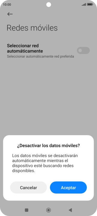 Pulsa Aceptar y espera mientras el teléfono está buscando redes. Pulsa Aceptar y espera mientras el teléfono está buscando redes.