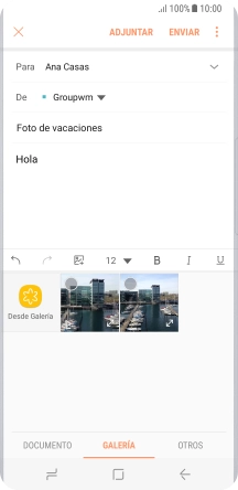 Desliza el dedo hacia la izquierda por la pantalla. Desliza el dedo hacia la izquierda por la pantalla.