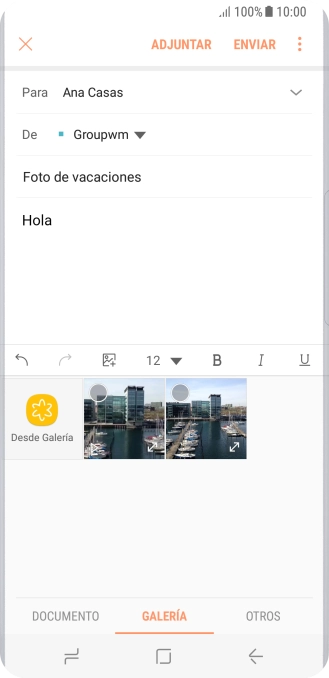 Desliza el dedo hacia la izquierda por la pantalla. Desliza el dedo hacia la izquierda por la pantalla.
