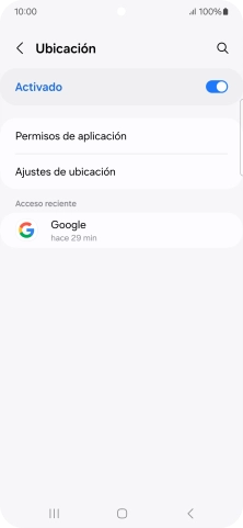 Pulsa Permisos de aplicación. Pulsa Permisos de aplicación.