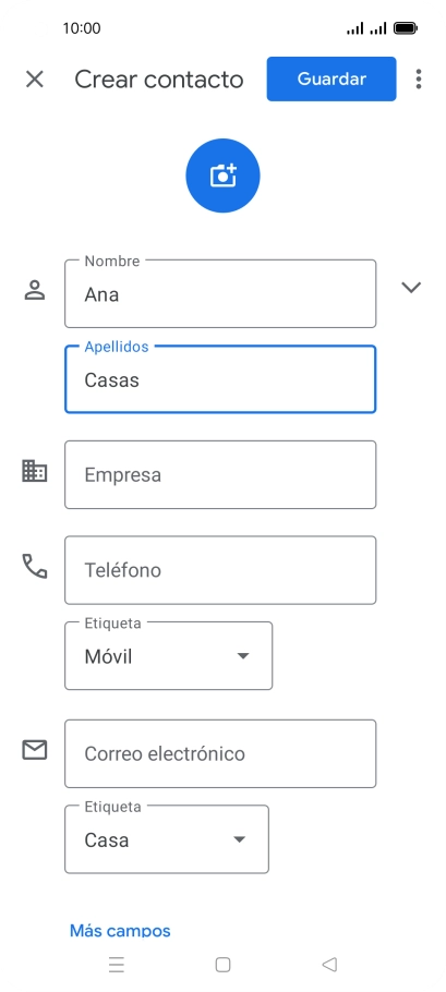 Pulsa Teléfono e introduce el número de teléfono deseado. Pulsa Teléfono e introduce el número de teléfono deseado.