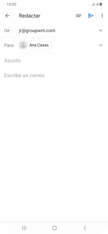 Pulsa Asunto e introduce el asunto deseado. Pulsa Asunto e introduce el asunto deseado.