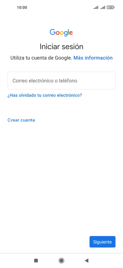 Si no tienes una cuenta de Google, pulsa Crear cuenta y sigue las indicaciones de la pantalla para ver cómo crear una cuenta nueva. Si no tienes una cuenta de Google, pulsa Crear cuenta y sigue las indicaciones de la pantalla para ver cómo crear una cuenta nueva.