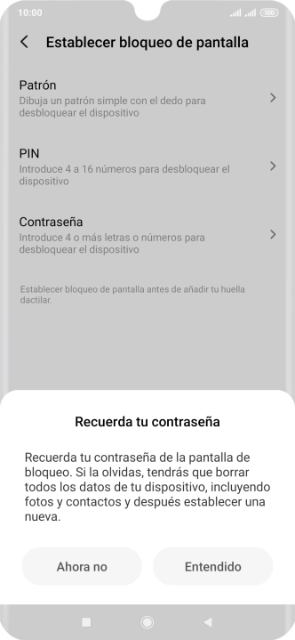 Pulsa Entendido. Pulsa Entendido.