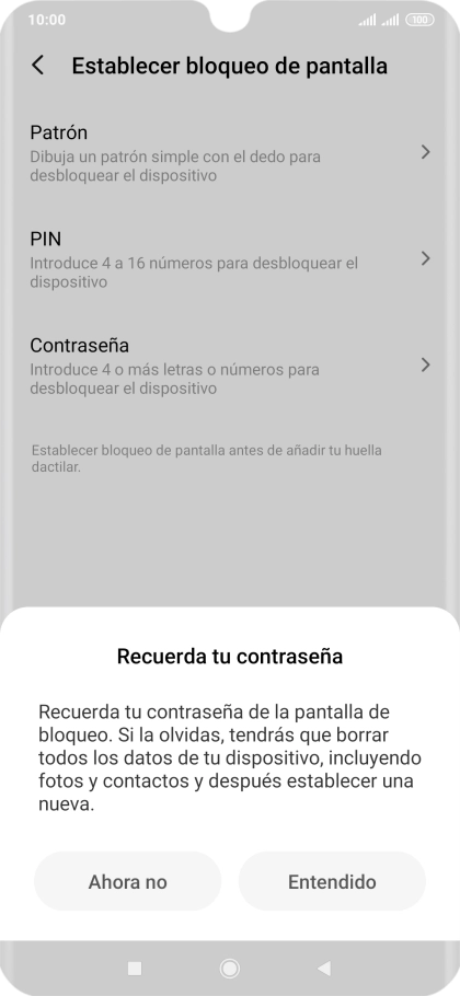 Pulsa Entendido. Pulsa Entendido.