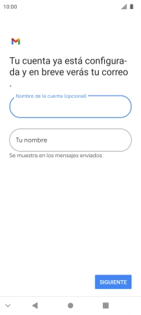 Pulsa Tu nombre e introduce el nombre del remitente. Pulsa Tu nombre e introduce el nombre del remitente.