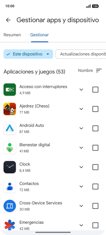 Pulsa la app deseada. Pulsa la app deseada.