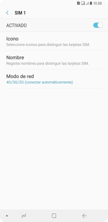 Pulsa el indicador para activar o desactivar la tarjeta SIM deseada. Pulsa el indicador para activar o desactivar la tarjeta SIM deseada.