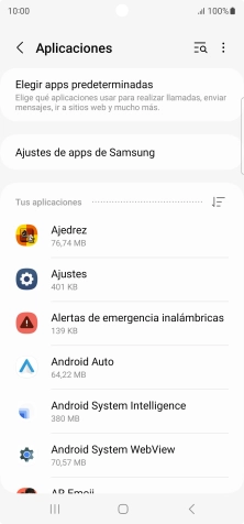 Pulsa la app deseada. Pulsa la app deseada.