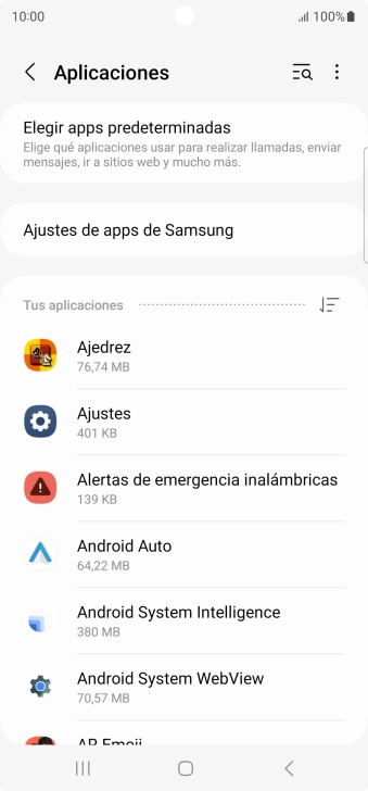 Pulsa la app deseada. Pulsa la app deseada.