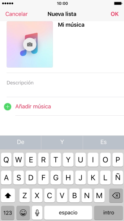 Pulsa Añadir música. Pulsa Añadir música.