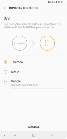 Pulsa IMPORTAR. Pulsa IMPORTAR.