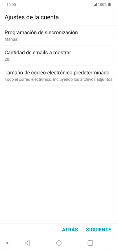 Pulsa Programación de sincronización. Pulsa Programación de sincronización.