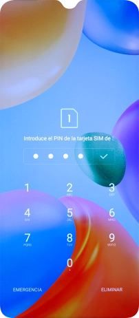 Si lo solicita el teléfono, introduce el código PIN y pulsa el icono de aceptar. Si lo solicita el teléfono, introduce el código PIN y pulsa el icono de aceptar.