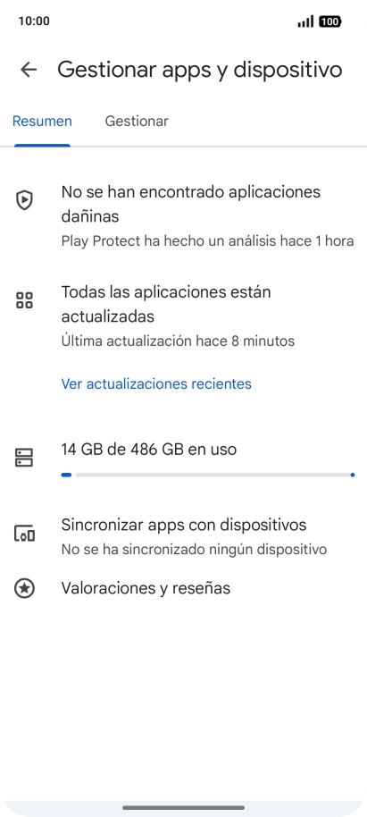 Pulsa Gestionar. Pulsa Gestionar.