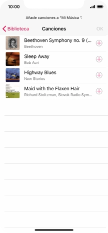 Desplázate a la categoría deseada y pulsa el archivo de música deseado. Desplázate a la categoría deseada y pulsa el archivo de música deseado.