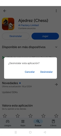 Pulsa Desinstalar. Pulsa Desinstalar.