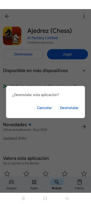 Pulsa Desinstalar. Pulsa Desinstalar.
