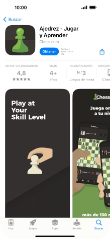 Pulsa Obtener y sigue las indicaciones de la pantalla para instalar la app. Pulsa Obtener y sigue las indicaciones de la pantalla para instalar la app.