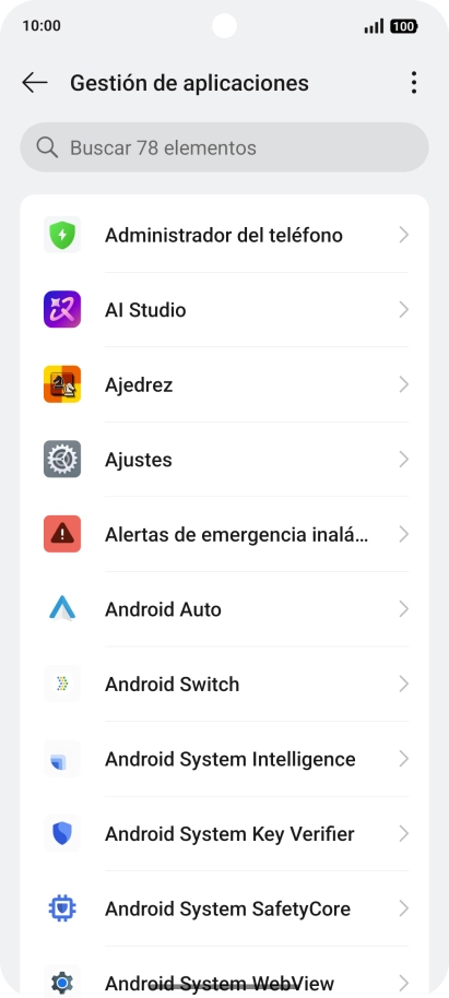 Pulsa la app deseada. Pulsa la app deseada.