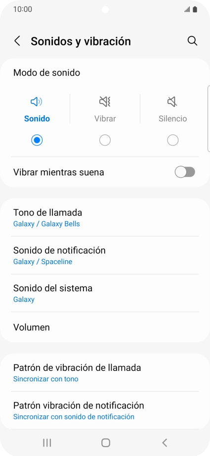 Pulsa Tono de llamada. Pulsa Tono de llamada.