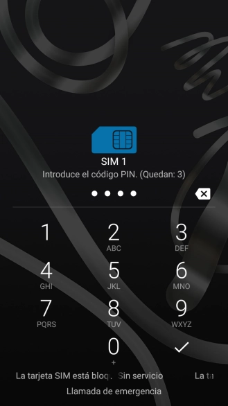Si lo solicita el teléfono, introduce el código PIN y pulsa el icono de aceptar. Si lo solicita el teléfono, introduce el código PIN y pulsa el icono de aceptar.