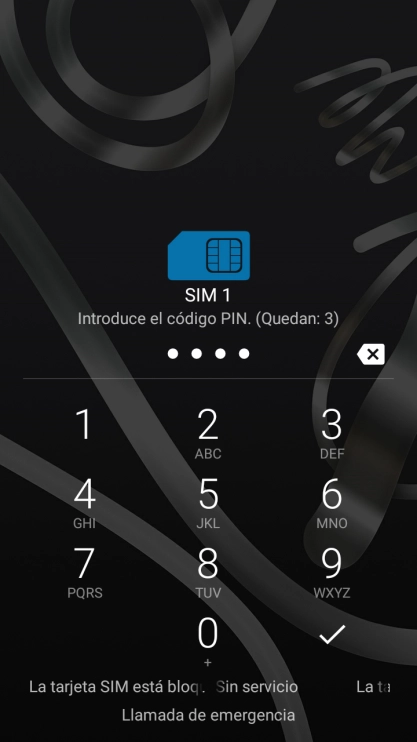 Si lo solicita el teléfono, introduce el código PIN y pulsa el icono de aceptar. Si lo solicita el teléfono, introduce el código PIN y pulsa el icono de aceptar.