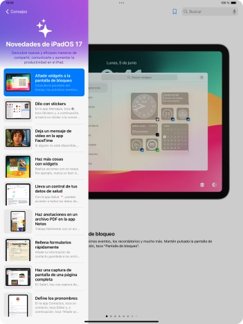 Desliza el dedo hacia arriba desde la parte inferior de la pantalla para terminar y volver a la pantalla de inicio. Desliza el dedo hacia arriba desde la parte inferior de la pantalla para terminar y volver a la pantalla de inicio.