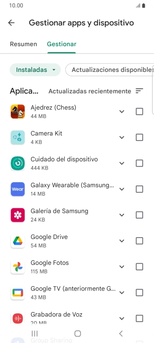 Pulsa la app deseada. Pulsa la app deseada.