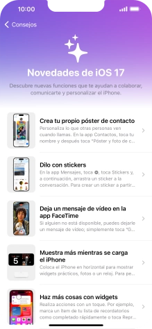 Desliza el dedo hacia arriba desde la parte inferior de la pantalla para terminar y volver a la pantalla de inicio. Desliza el dedo hacia arriba desde la parte inferior de la pantalla para terminar y volver a la pantalla de inicio.